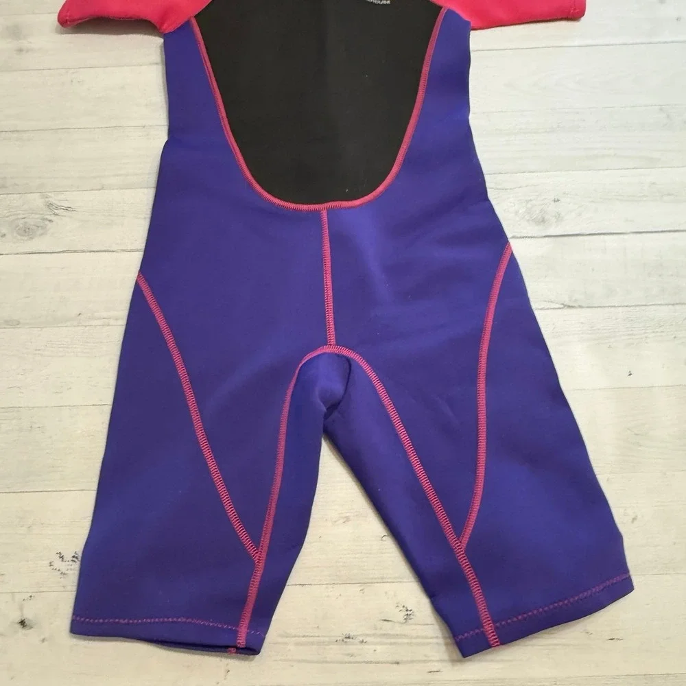 Mountain Warehouse kids Shorty Thick‎ swim  Wetsuit pink purple 11/12